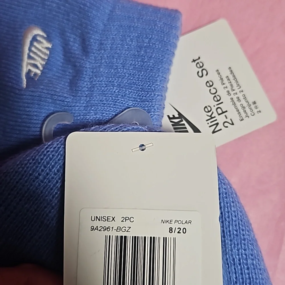 Nike Kids' Nan Futura Beanie Set: BLUE: NEW WITH TAGS